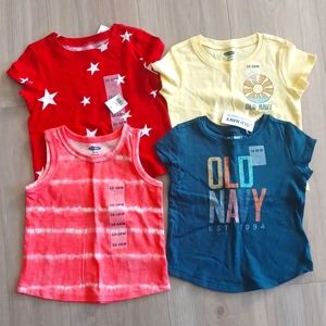 New old navy baby girls t-shirt bundle 12-18 months
